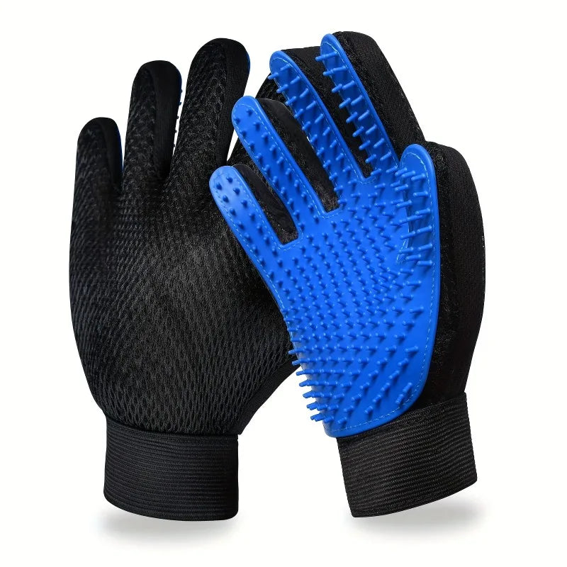 Zunipaw Grooming Glove Set — Less Fur, Happier Pets. Works for Dogs & Cats.