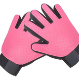 Zunipaw Grooming Glove Set — Less Fur,  Happier Pets. Works for Dogs & Cats.