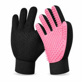 Zunipaw silicone grooming glove set in pink